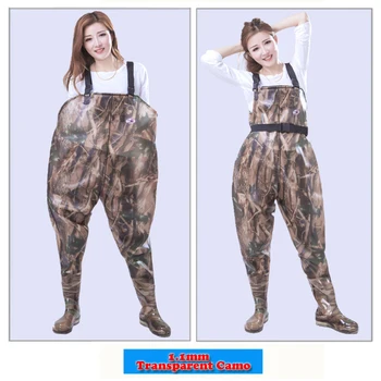 1.1mm Thickening Fishing Chest Waders Breathable Winter Pants Wading Boots Waterproof Wader for Fishing Fly neoprene bota pesca 1.1mm Thickening Fishing Chest Waders Breathable Winter Pants Wading Boots Waterproof Wader for Fishing Fly neoprene bota pesca