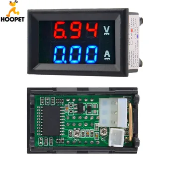 

Hoopet DC 100V 10A Voltmeter Ammeter Blue + Red LED Amp Dual Digital Volt Meter Gauge Voltage Current Aquarium Accessory Tool