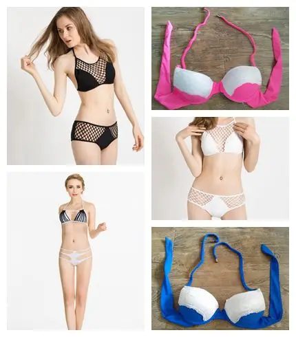 

Venus Vacation 2018 stock supplier cheap sexy bathing suit high waist bikini set bandage swimwear mesh biquini stripe beachwear