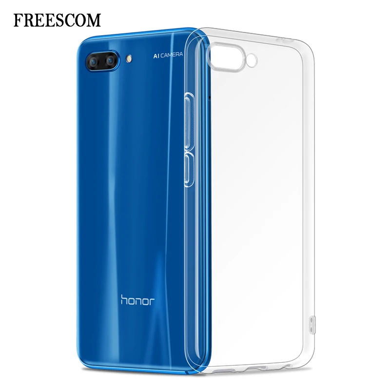 Мягкий Силиконовый ТПУ чехол для Huawei Honor 10 противоударный тонкий прозрачный