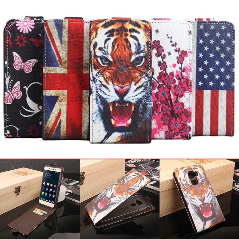 

For Letv Pro 3/X720 Flip Leather Case Cover For Pro 3/X720 Flip 3D Paint Flag Butterfly Flower Phone Cases Lingmao