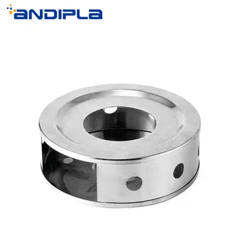 

Portable Stainless Steel Tea Stove Candle Holder Teapots Heating Base Coffee Milk Warmer Teapot Trivets Tea Ceremony Accessories