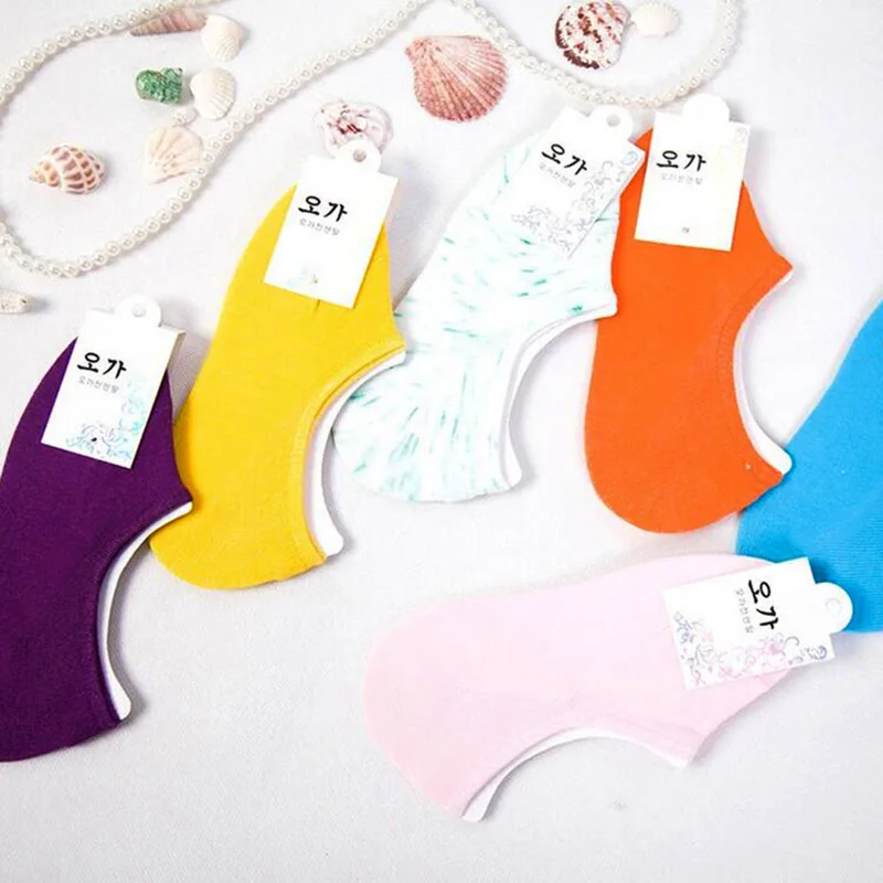 

QA134 Top selling summer popsocket girls low mouth antiskid silicone invisible socks women colorful sock slipper