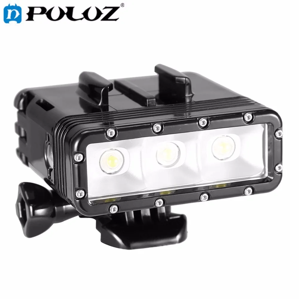 

Waterproof Video Light Flashlight with Base Mount Screw for GoPro HERO5 HERO4 Session HERO 5 4 3+ SJ4000 & for Xiaomi Xiao YI