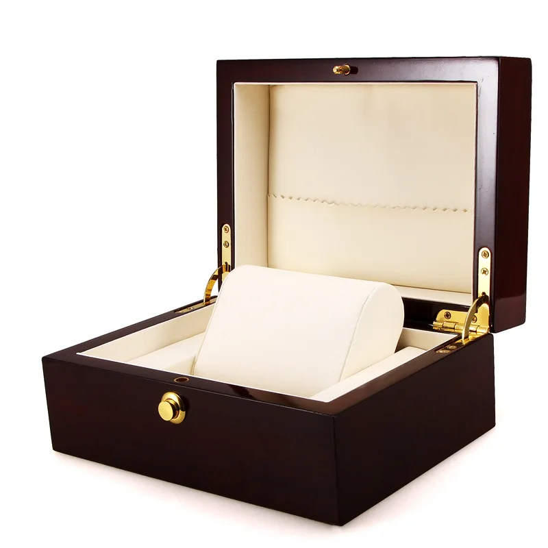 

Watch display Single Wooden Watch Box Size 180*135*90mm High-grade wooden watch box Paint wooden watch box Gift jewelry box