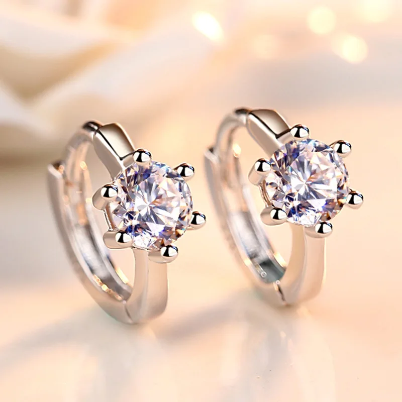 

XIYANIKE 925 Sterling Silver Six Jaws Eight Arrows Stud Earrings For Women Gift Fashion Sterling-silver-jewelry Brinco VES6195
