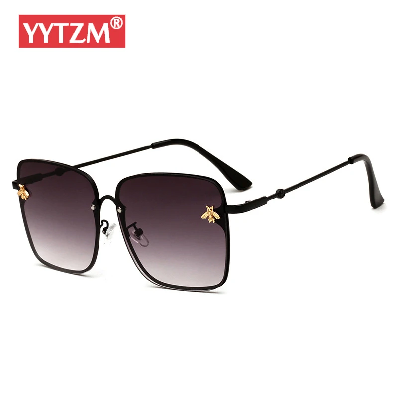 YYTZM бренд солнцезащитных очков Для женщин Gafas Личность Металл коробка