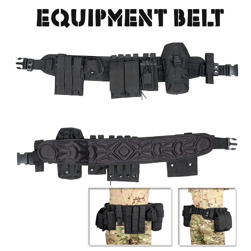 600D Oxford Cloth Men Rescue Gear Belt Hunting Accessory Belt For