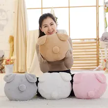 1 шт. 33 см* 28 см мягкий плюш назад кролик Подушки Детские плюша тень кролик руки теплые Игрушечные лошадки подарки для подруги и детей