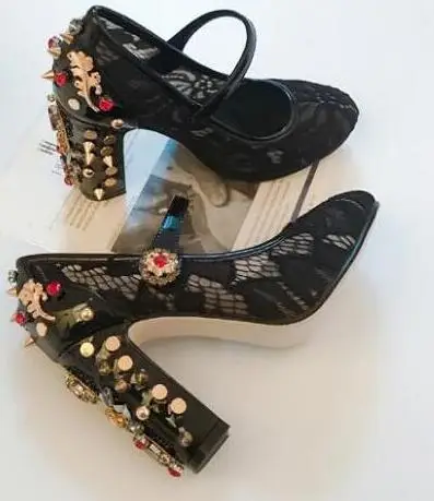 lace mary jane pumps