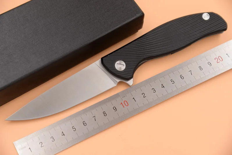 online JUFULE Marca hati 95 F95 dobrável rolamento Flipper D2 lâmina G10 punho de aço acampamento ao ar livre caça bolso EDC ferramenta faca de cozinha de frutas
