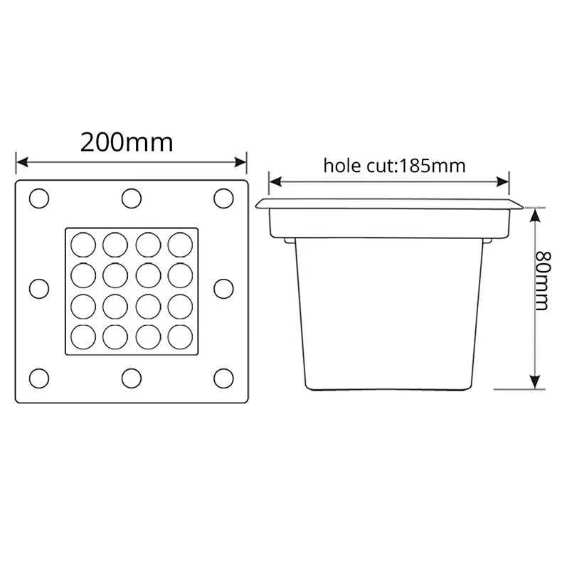 Parque de Luz ao ar Branco Verde Livre Jardim Iluminação Quadrado Recesso Enterrado Lâmpada Subterrânea Levou Luz Inground Ac110-240v 16w Ip66 4 Branco Verde AC110-240V 16W IP66 Parque de