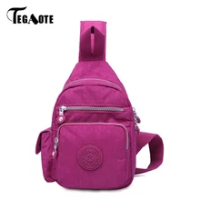 TEGAOTE, нагрудные сумки, мужские,, водонепроницаемые, слинг, нагрудная сумка, одноцветные, на одно плечо, сумки через плечо, многофункциональные сумки