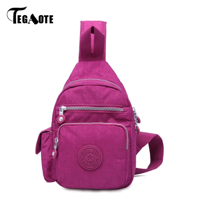 TEGAOTE Chest Bags Men 2018 Waterproof Sling Chest Pack Bag Solid Single Shoulder Crossbody Bags Multifunctional Sac