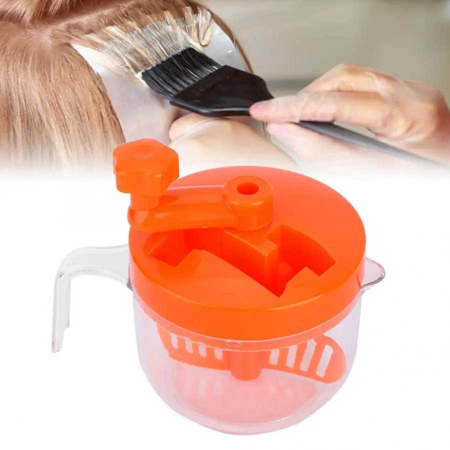 

Hand-cranking Hair Coloring Mixing Bowl Barber for Hair Dyeing Cream Hair Color Washable Mixer Bowl Stirrer Hairdressing Tools
