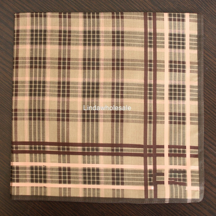 Японский мужские сумки хлопка платок мужчины тонкие и мягкие бизнес решетки платок