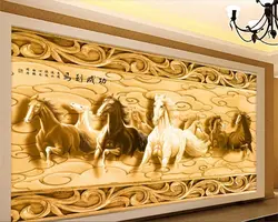 Beibehang пользовательские обои 3D лошадь маслом современного абстрактного искусства стены Картины Гостиная Спальня обои папье peint