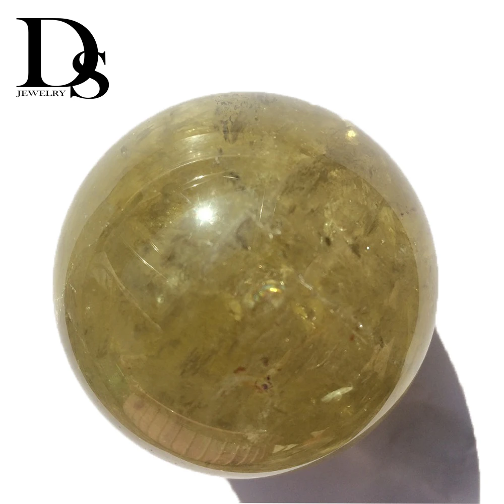 Reiki Energy espiritual Bodas Accesorios Accesorios para el cabello Horquillas amarillo bola de turmalina regalo especial #1222 Calidad cristal claro Esfera de cuarzo 