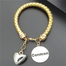 Stainless Steel Chains Bracelets for Women 3 Colors Bear Pendants Charm Bracelets & Bangles Jewelry Female Pulsera