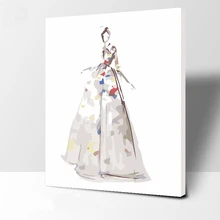 Свадебное платье номер картина маслом настенные картины украшение для гостиной холст абстрактная Цифровая живопись печать без рамки