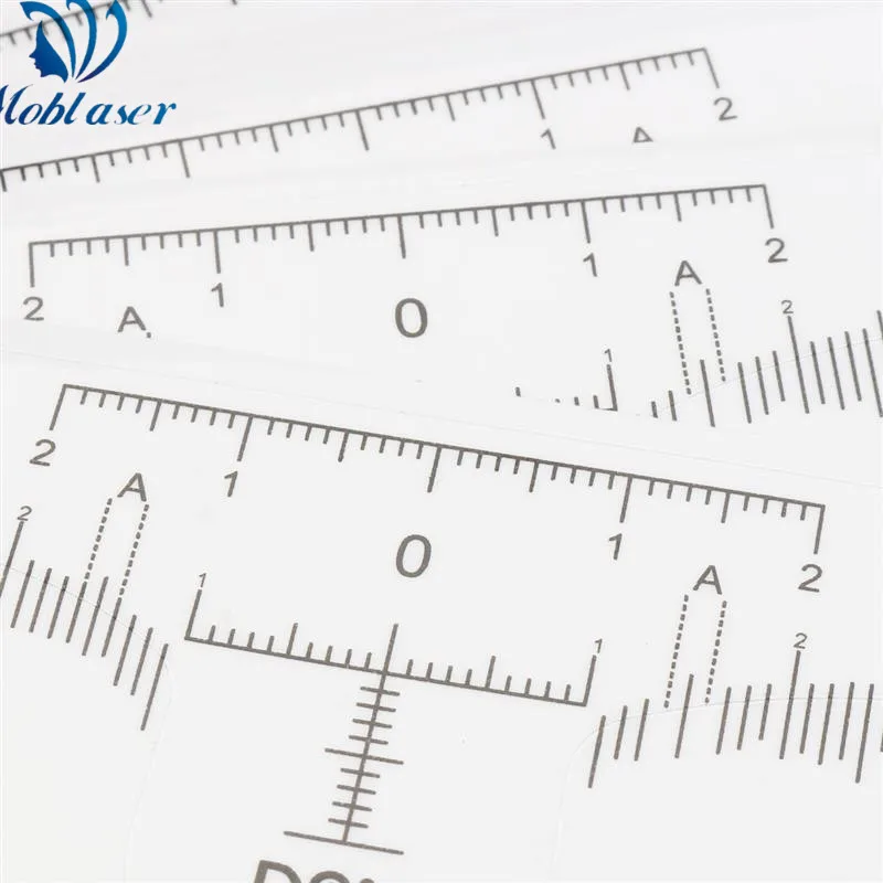 Одноразовая Точная линейка, наклейка для бровей, Перманентный макияж, инструмент для формирования бровей, измерительная линейка, наклейка для микроблейдинга