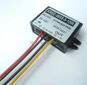 

24V to 5V / 36V to 5V / 48V to 5V / 12V to 5V 2A buck module / DC-DC car power converter