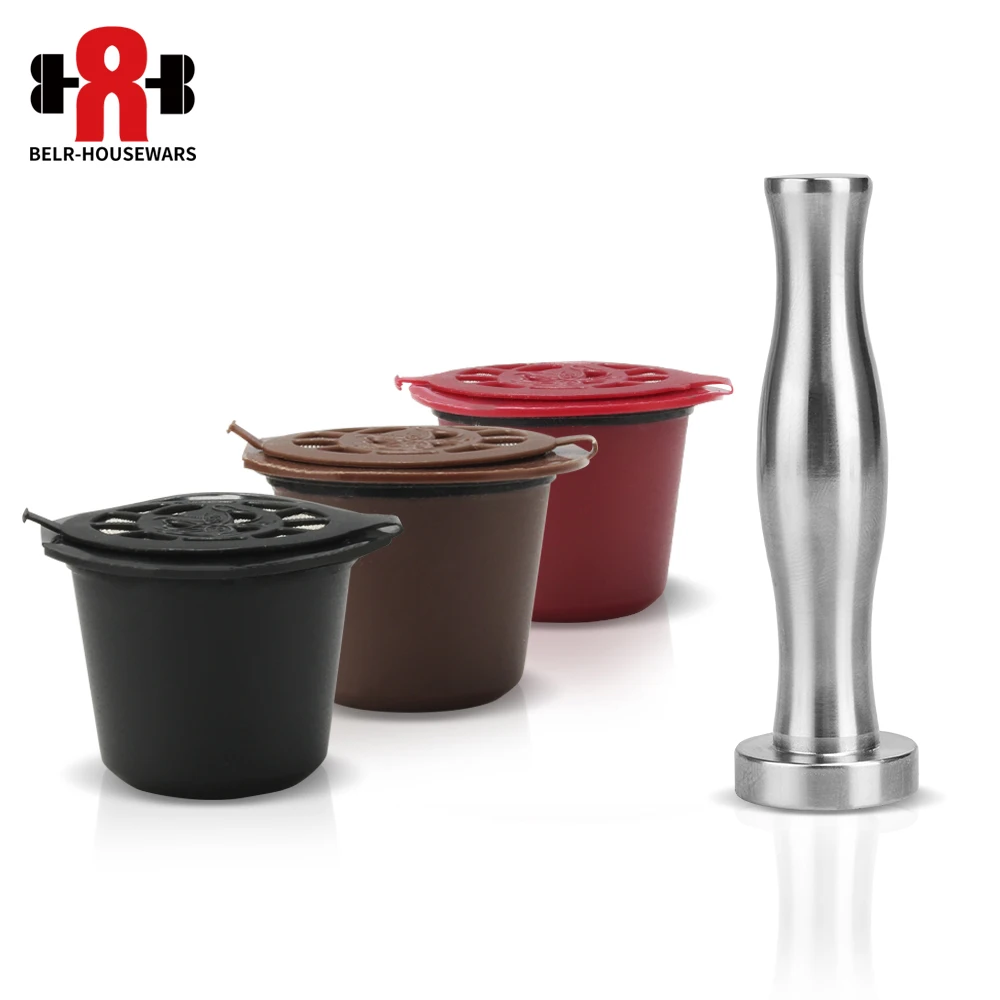 Buy 3pcs/pack Refillable Reusable Nespresso Coffee Capsule Filter Pod For