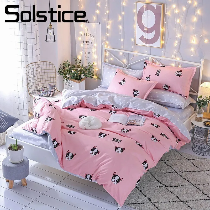 Solstice домашний текстиль с изображением мультфильма Bulldog комплекты постельного