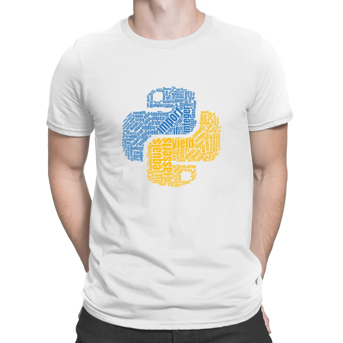 Классические летние футболки с надписью pyton Programming Wordcloud подарок семейная