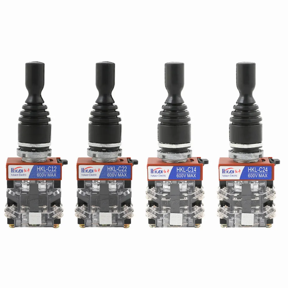 

22mm joystick switch momentary 2/4 position 2/4NO self-locking/momentary wobble stick HKL-C24/14/12/22