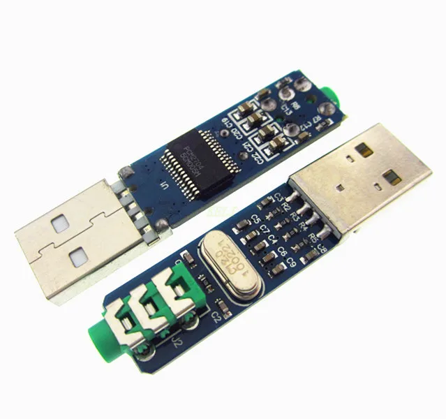 

HAILANGNIAO 5 шт./лот 5 в USB питание PCM2704 MINI USB звуковая карта DAC декодер плата для ПК компьютера