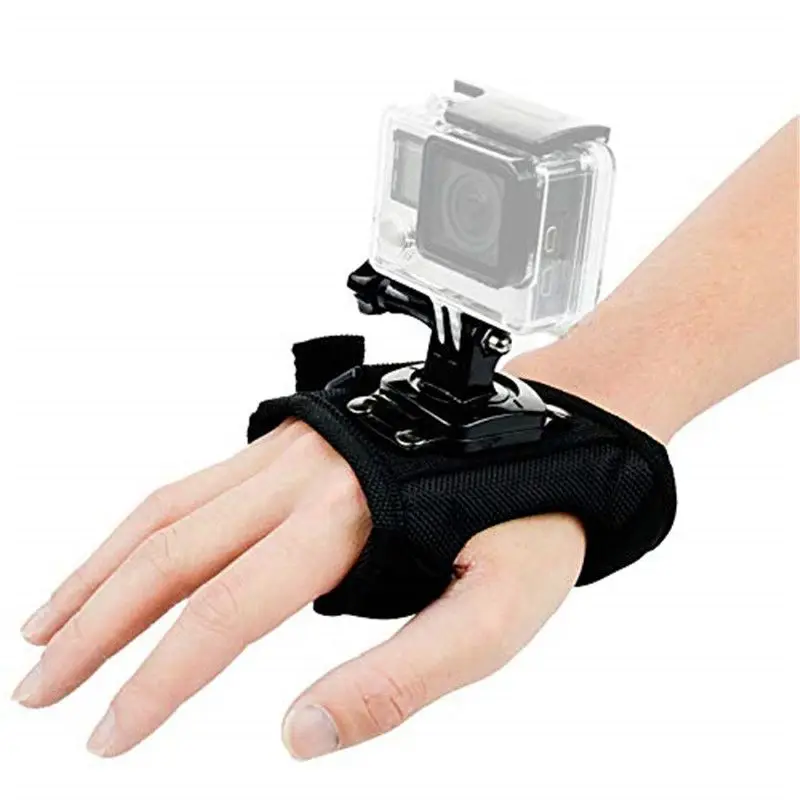 

Glove Style Band Wrist Strap Mount Strip For Gopro Hero 7 6 5 DJI OSMO 360 Degree Rotation Mount For Go Pro Sport Action Camera