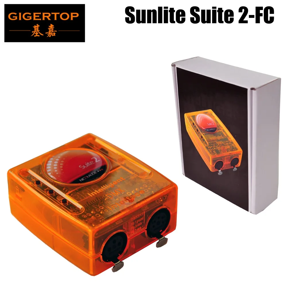 Sunlite Люкс 2 первый класс USB интерфейс DMX Люкс 2 FC 1536 канал Полный режим 3D FC визуализатор музыкальный инструмент