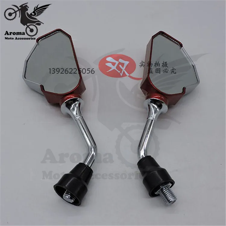 

4 Colors Available motorcycle rearview mirror 10mm 8mm motorcycle side mirror universal moto rear view mirrors red gold black