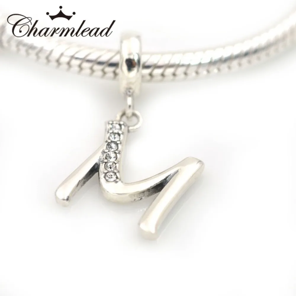 charms pandora lettre m charms pandora lettre m