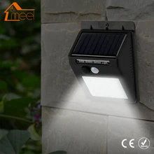 MEEL движения PIR датчик солнечной лампы открытый светильник настенный водонепроницаемый 6/25 светодиодный солнечный свет энергосберегающие сад безопасности лампа