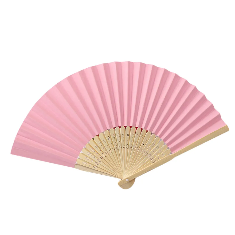 

Beautiful Pattern Folding Dance Wedding Party Lace Silk Folding Hand Held Pink Fan 7-inch low-key fashion Hand Held Fan Z30628
