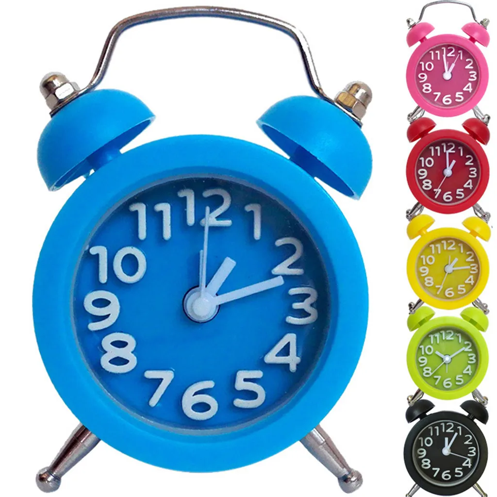 

Mini Alarm Clock Cute Mini Metal Small Alarm Clock Electronic Round Number Double Bell Desk Table Digital Quartz Watch Klok#5$$