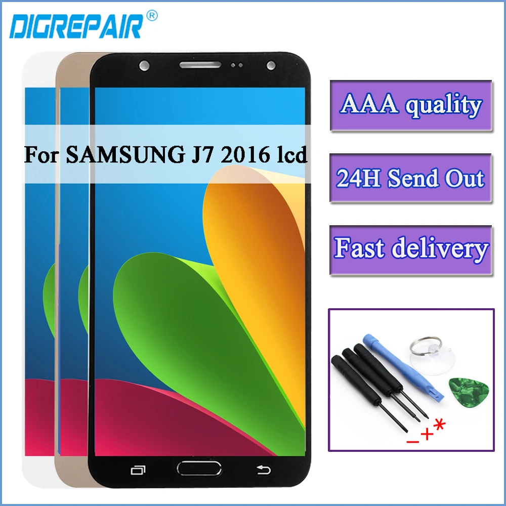 

J710 lcd For Samsung J7 2016 J710 J710F/FN J710M J710H LCD Display Touch Screen Digitizer J710 Screen For Samsung J7 2016 lcd