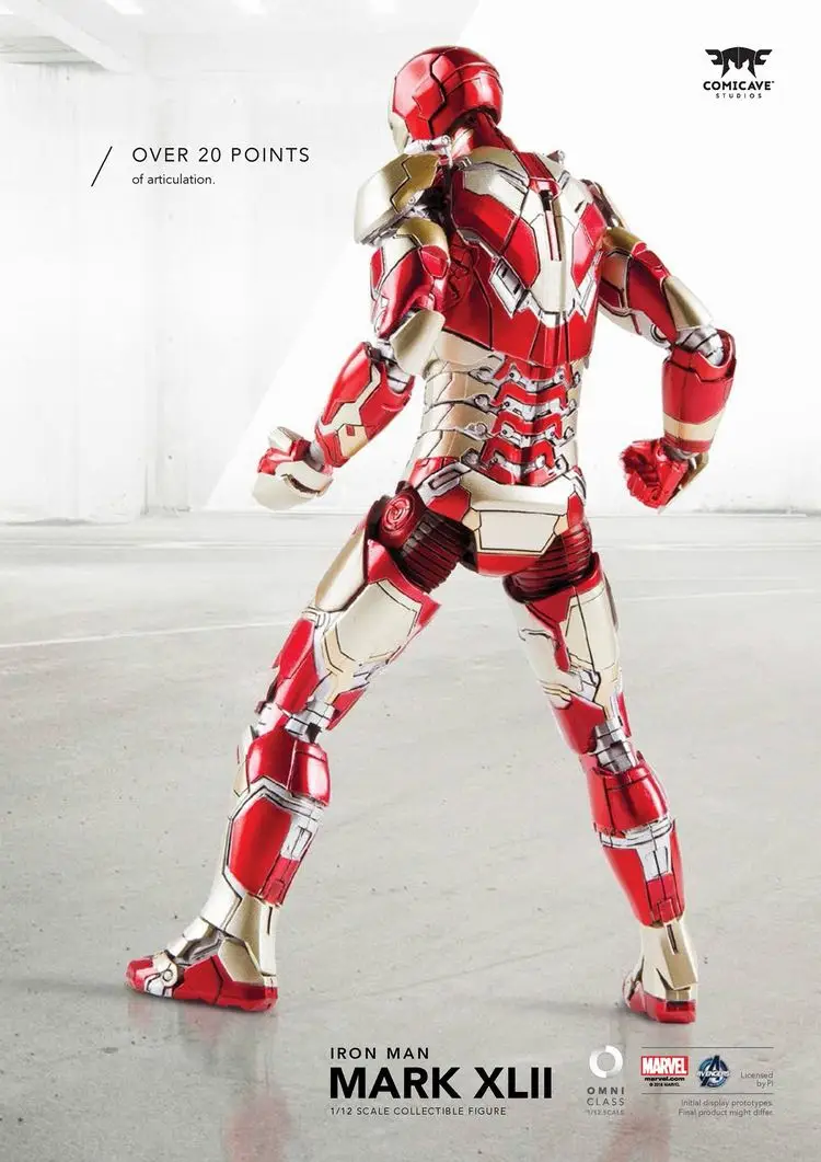 Коллекционная фигурка из сплава Ironman MK43 MK42, коллекционная фигурка для фанатов, подарок на праздник, коллекция Comicave 1/12