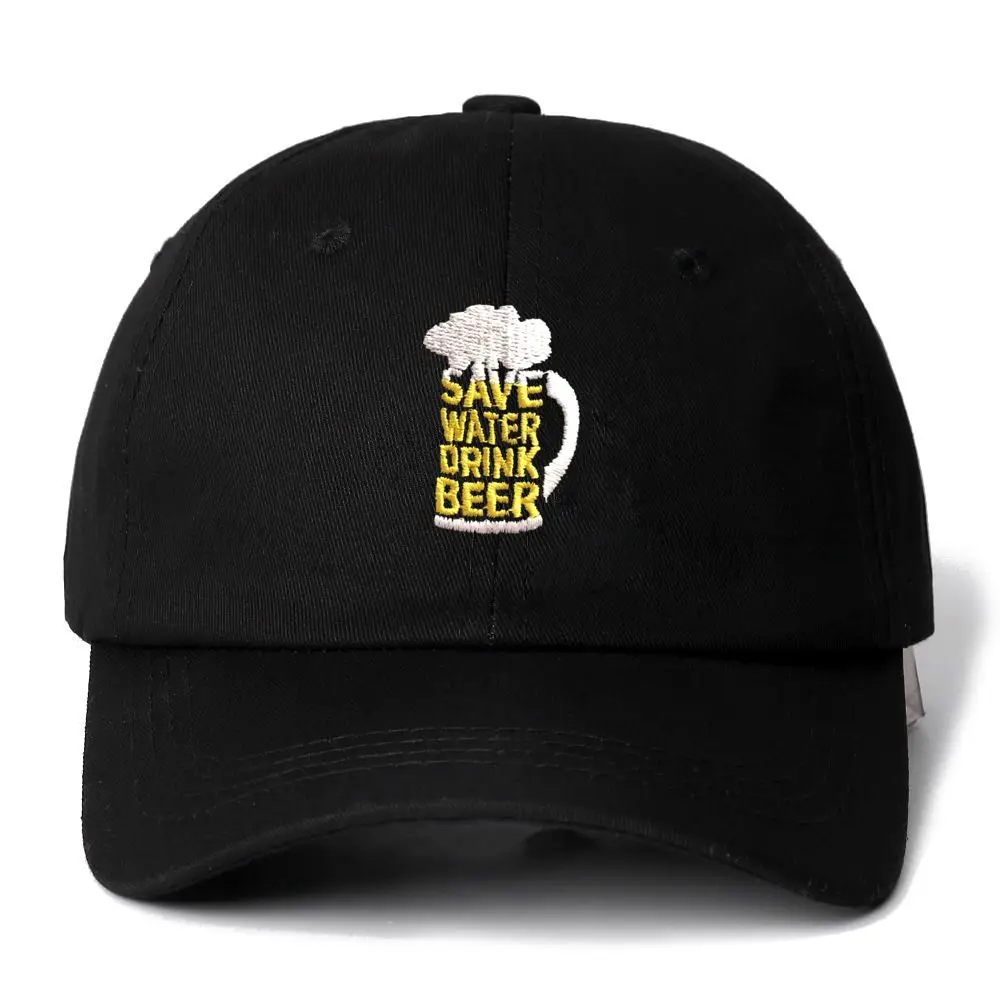 

SAVE WATER DRINK BEER Snapback Cap Cotton Baseball Cap For Men Women Adjustable Hip Hop Dad Hat Bone Garros Dropshipping