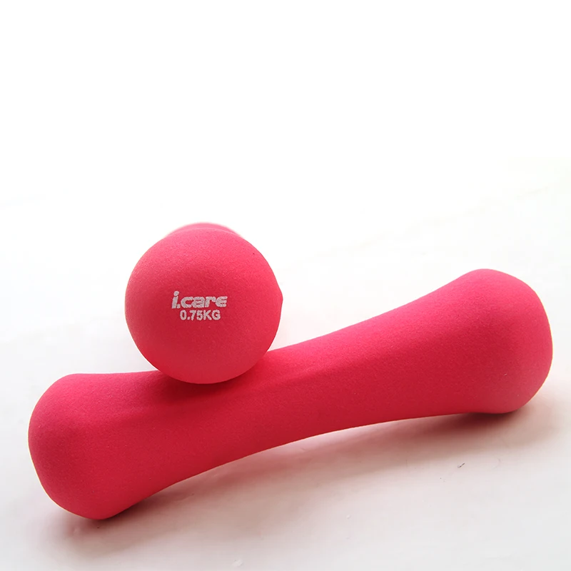 0.75kg2pcs Plastic dip in dumbbell women fitness weight dumbbells Fitness&Body Building dumbell kettlebell For girls gym (3)