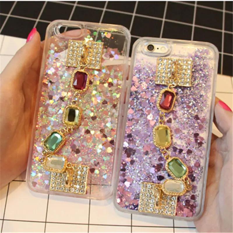 Для samsung A5 A6 A7 A8 2018 плюс Bling quick песок Diamond жидкий со стразами чехол для телефона
