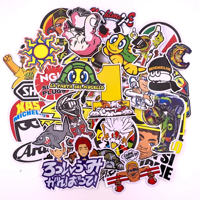 

40PCS many waterproof Decal stickers with day suitcase motorcycle electric car refrigerator computer and other decoration #4008