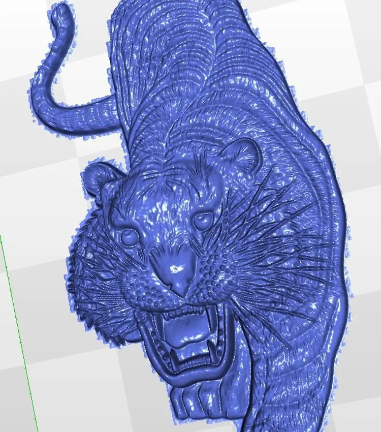 Рельефная тигра _ 2 3d модель для cncin STL файл | Инструменты