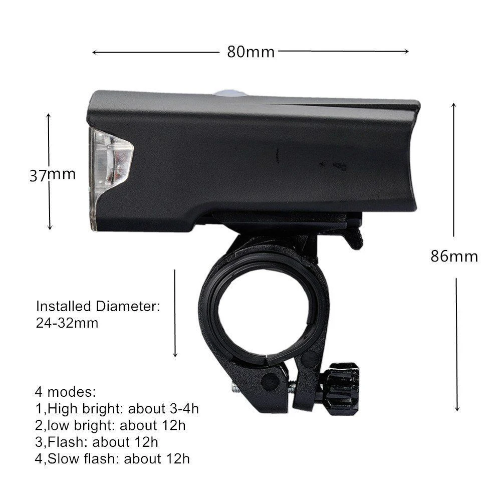 Best LEADBIKE USB Rechargeable LED Bicycle Headlight Anti-glare Flashlight Torch Handlebar Bike Light Battte Cycling Accessories 3