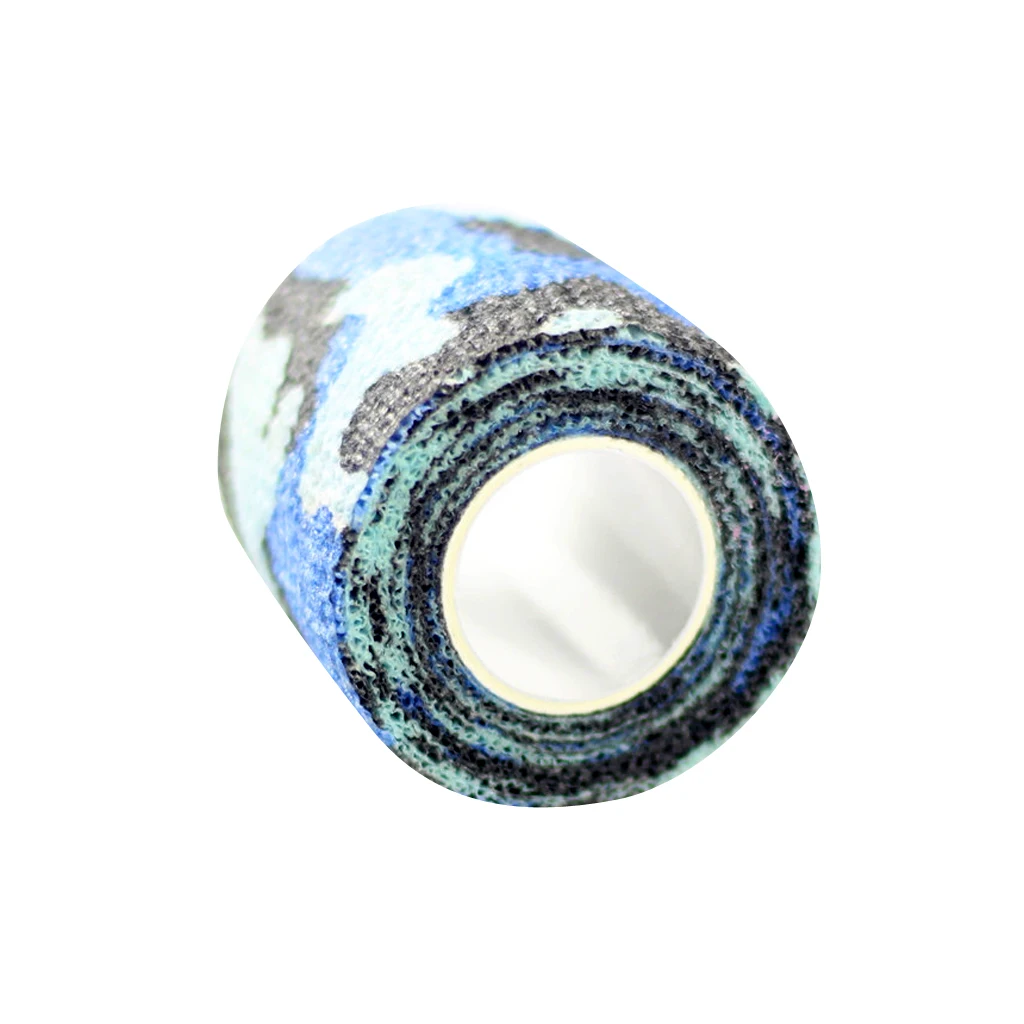 2 Pieces Self-adhesive Wrist Ankle Joints Wrap Bandage Tape Navy Camo High Quality non-woven fabric self adhesive bandage
