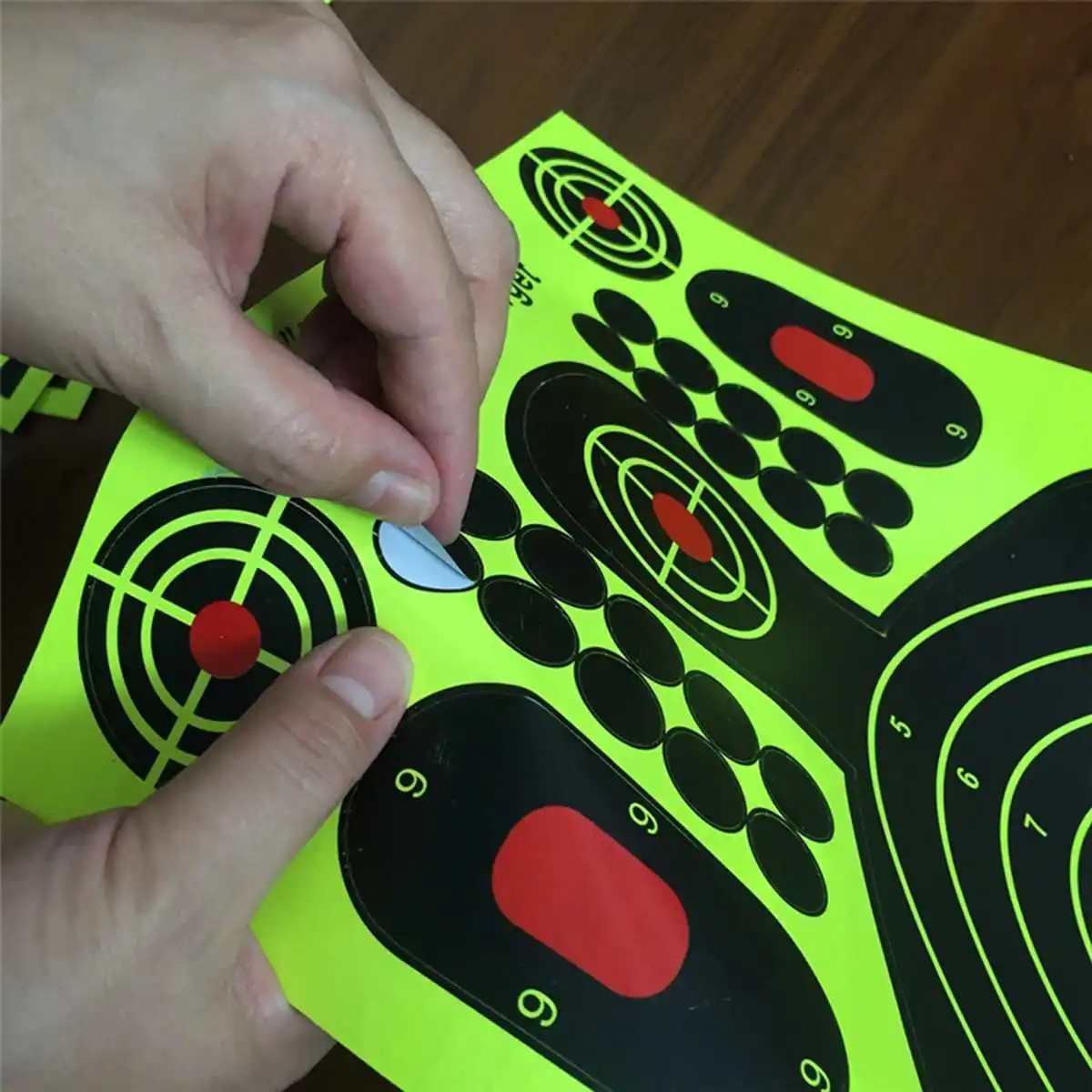 10 шт. наклейки для стрельбы Splatter Targets 12x18 дюймов самоклеющаяся бумага силуэт реактивные наклейки мишень для оружие, ружье