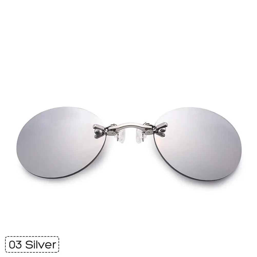 Silver Очки для рыбалки, день и ночь, солнцезащитные очки для рыбалки, зажимы для носа, UV400, для рыбалки, вождения, для мужчин и женщин, спортивные очки Oculos 40 - Цвет: Silver