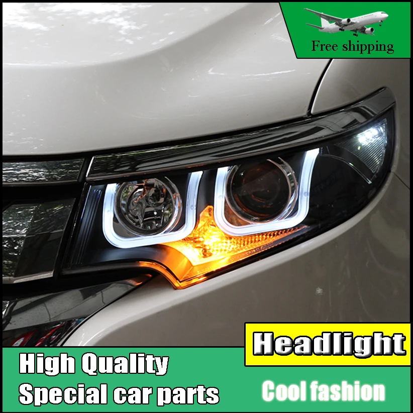 Car Styling Head Lamp Case For Ford EDGE 2012 2014 Headlights LED